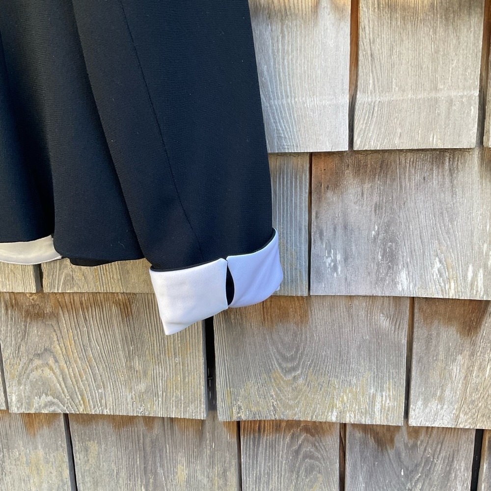 Dior Black and White Blazer with Bold Collar - Picture 5 of 7